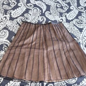 Jessica Brown and Black A-Line Skirt